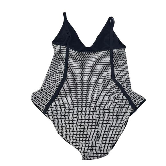Ward Whillas Reversible One Piece Swimsuit Black White Size 6 Medium - Picture 4 of 7